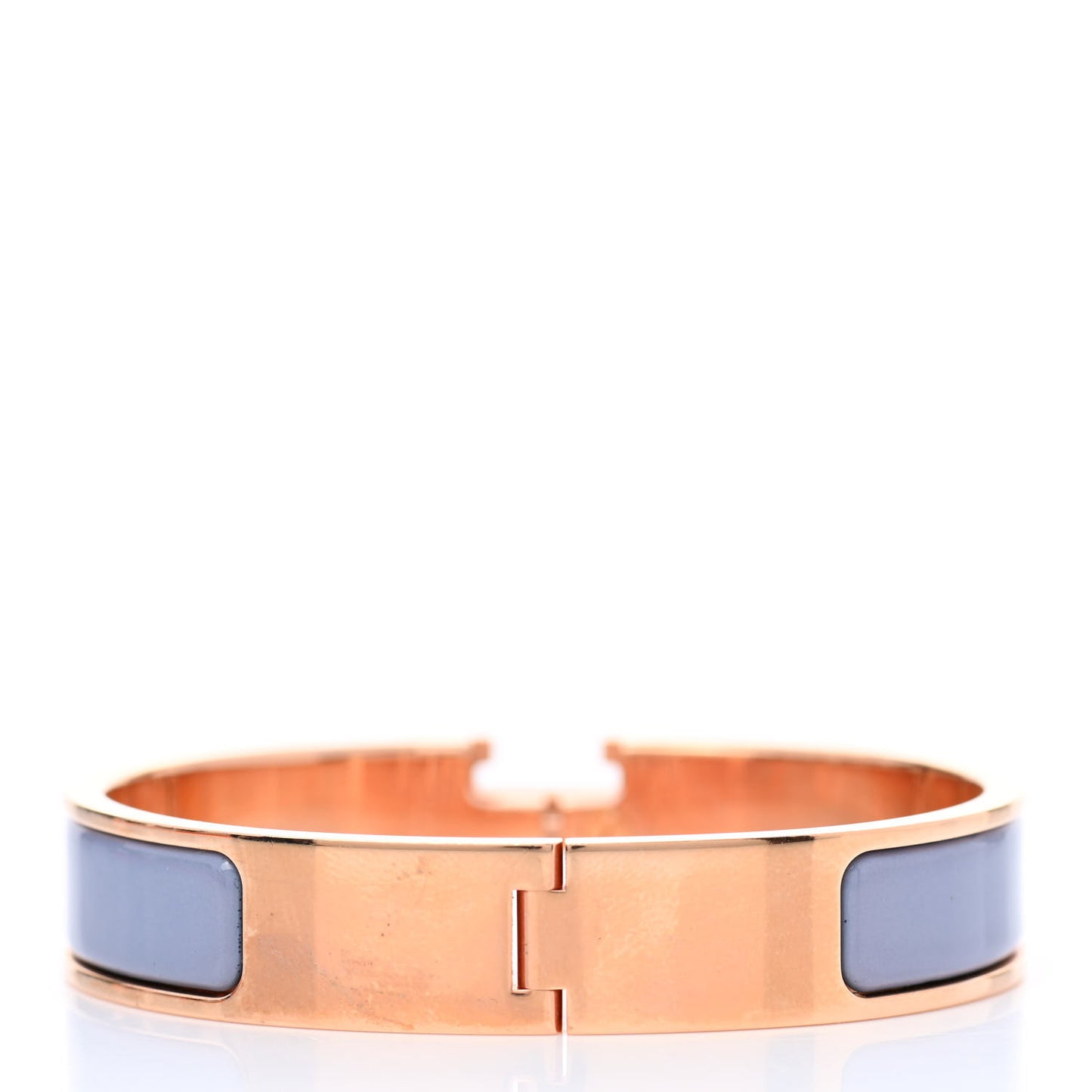Enamel Narrow Clic Clac H Bracelet PM Gris Orage