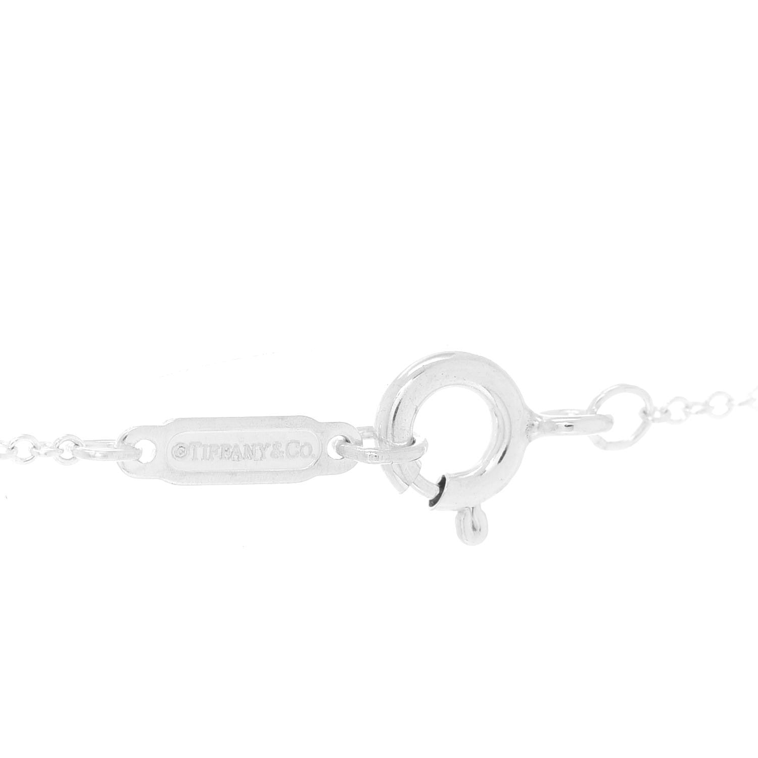 Tiffany Sterling Silver 1837 Circles Pendant Necklace 6 of 7