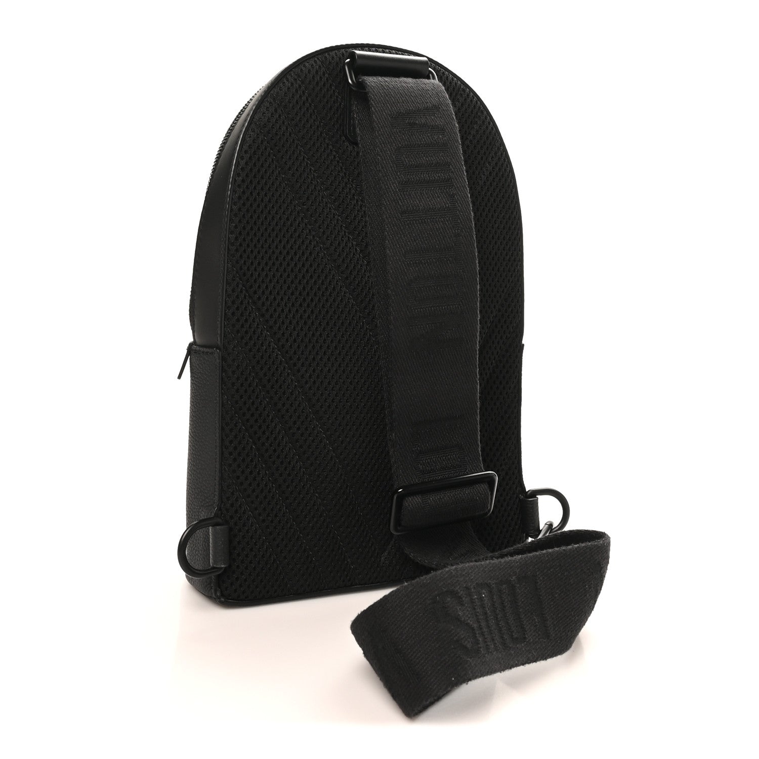 Louis Vuitton Grained Cowhide Aerogram Pilot Slingbag Black 2 of 8