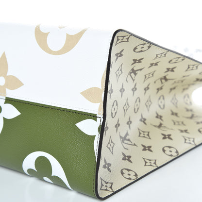 Louis Vuitton Monogram Giant Onthego GM Kaki Beige 10 of 11