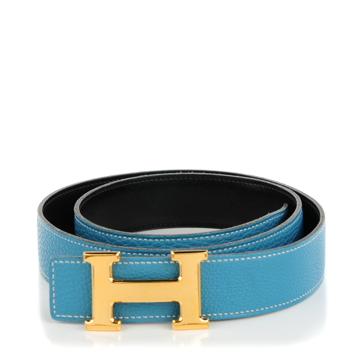 Togo Box 32mm H Belt 90 Black Blue Jean