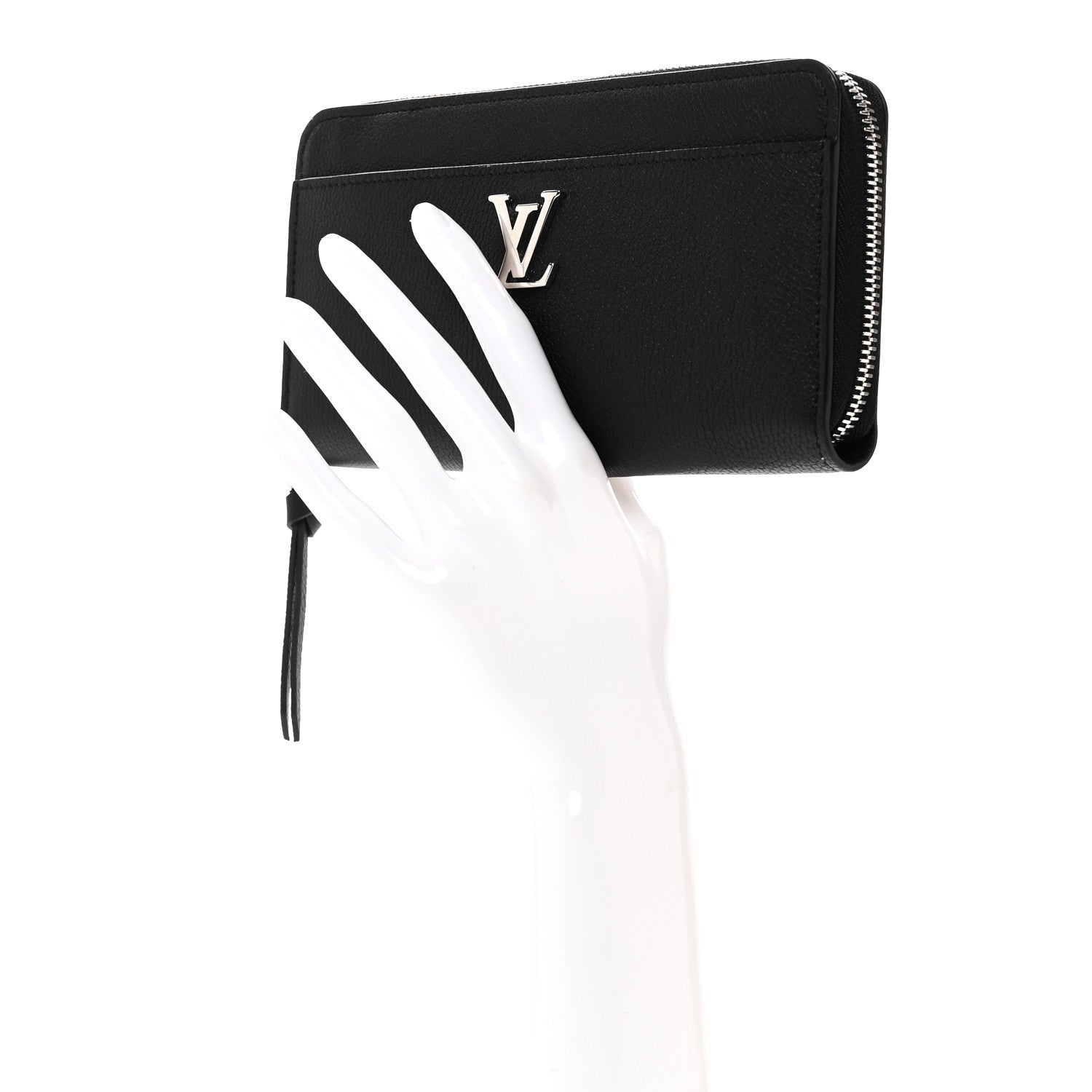 Louis Vuitton Calfskin Zippy Lockme Wallet Black 1868570