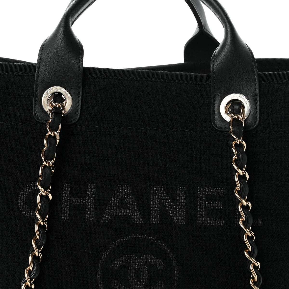 Chanel Mixed Fibers Medium Deauville Tote Black 16 of 21