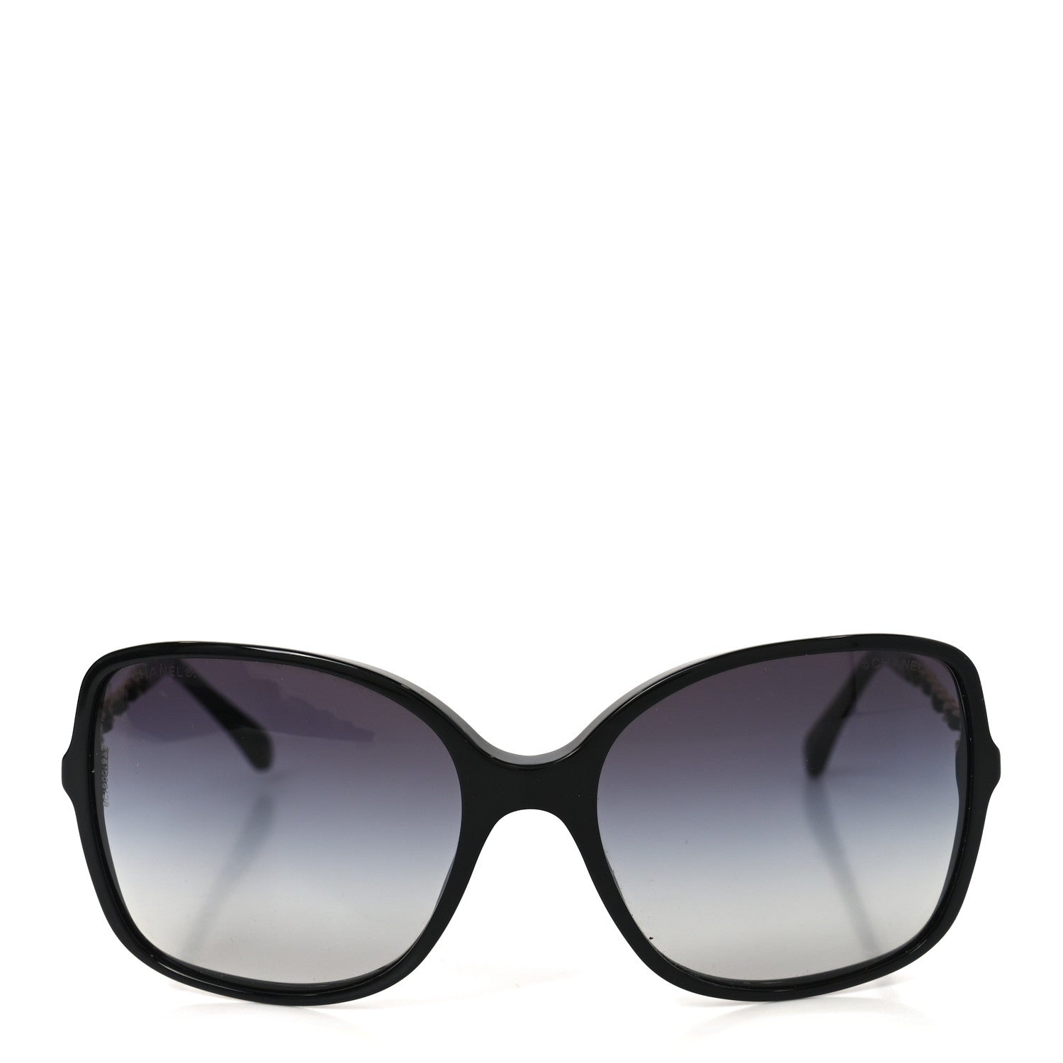 Chanel Lambskin Square Chain Sunglasses 5210-Q Black 2 of 7