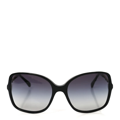 Chanel Lambskin Square Chain Sunglasses 5210-Q Black 2 of 7