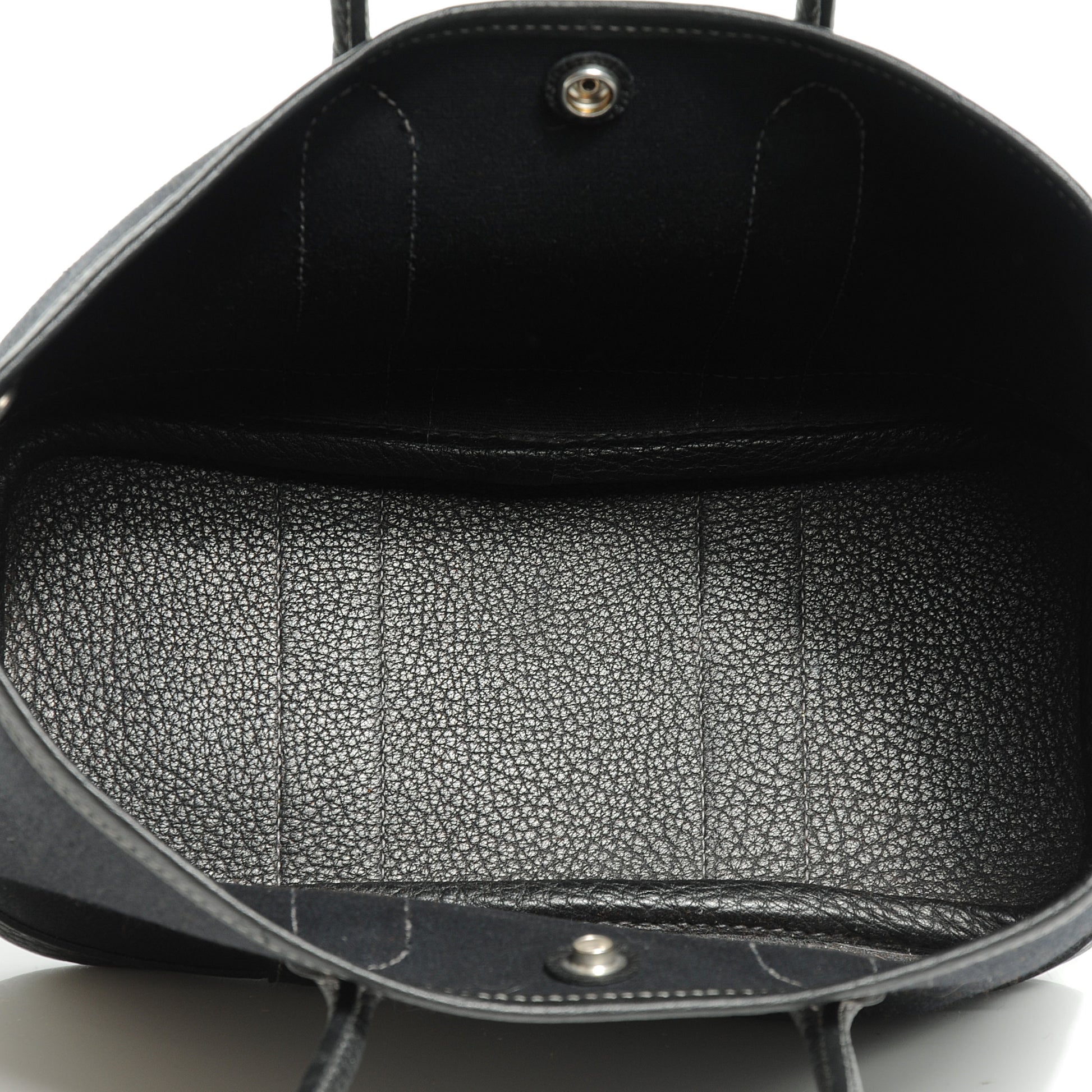 Hermes Toile Leather Garden Party TPM Black 6 of 6