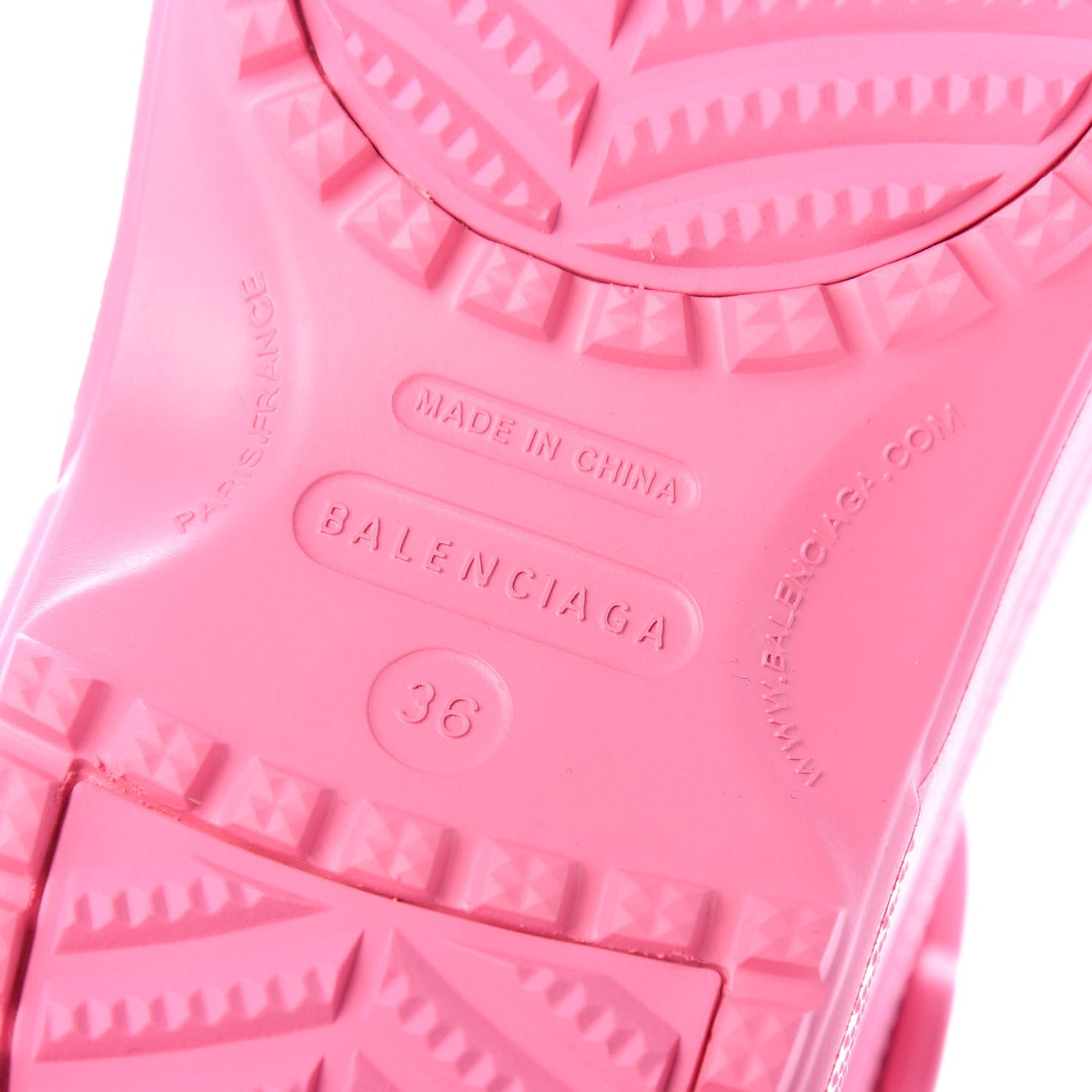 X CROCS Rubber Textured Womens Platform Sandals 36 Rose Bonbon