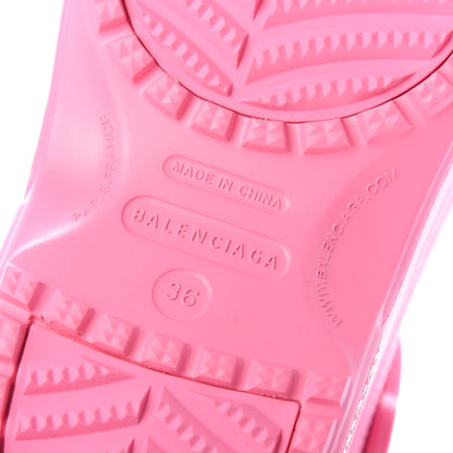 Balenciaga X CROCS Rubber Textured Womens Platform Sandals 36 Rose Bonbon 9 of 10