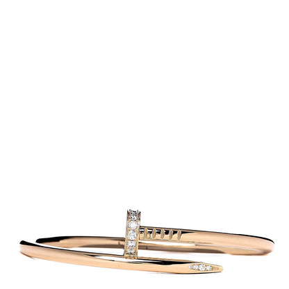 Cartier 18K Yellow Gold Diamond Juste Un Clou Bracelet 16 1 of 5