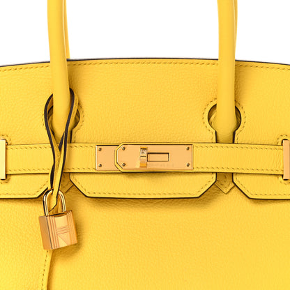 Hermes Togo Birkin 30 Jaune Citron 7 of 11