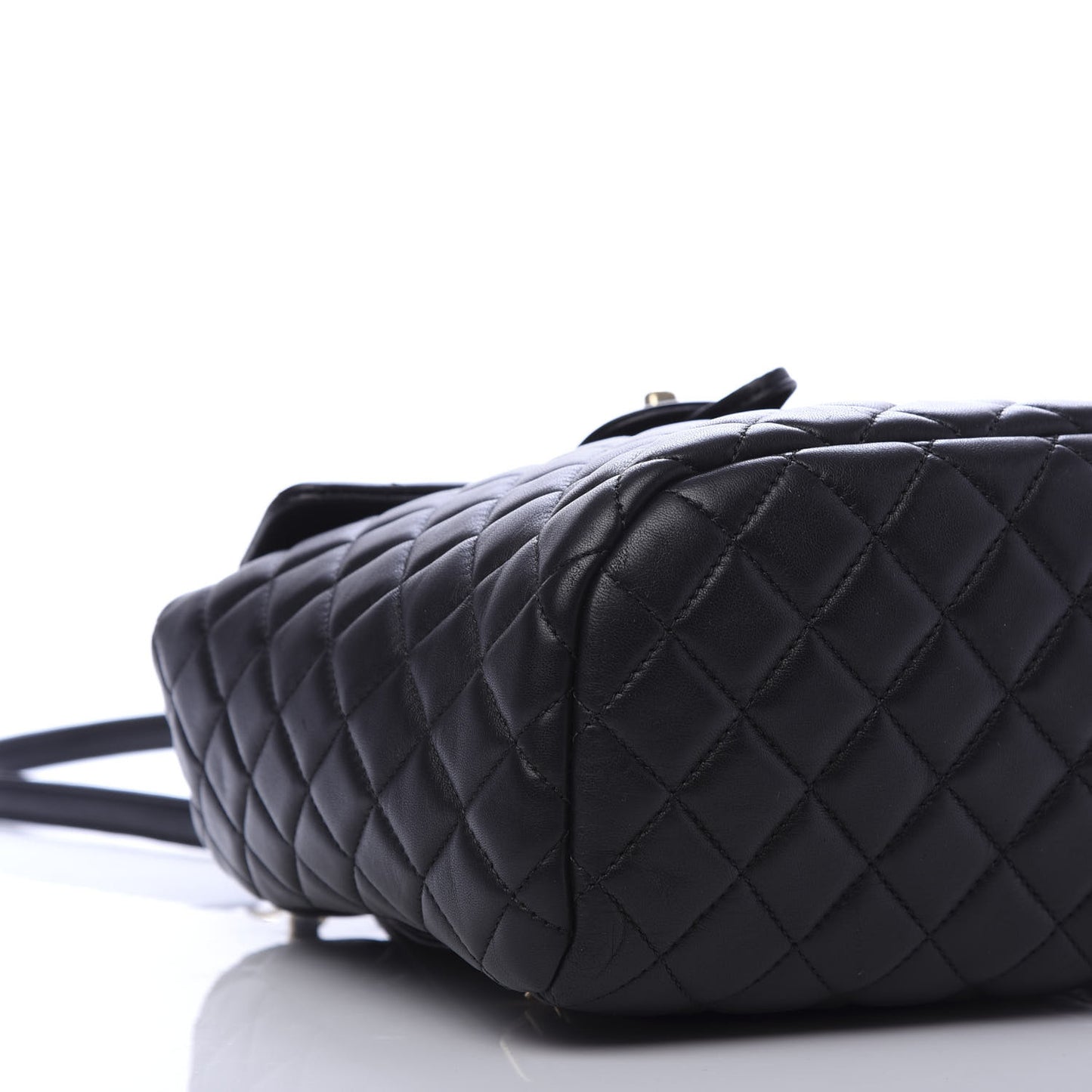 Lambskin Quilted Small Urban Spirit Backpack Black