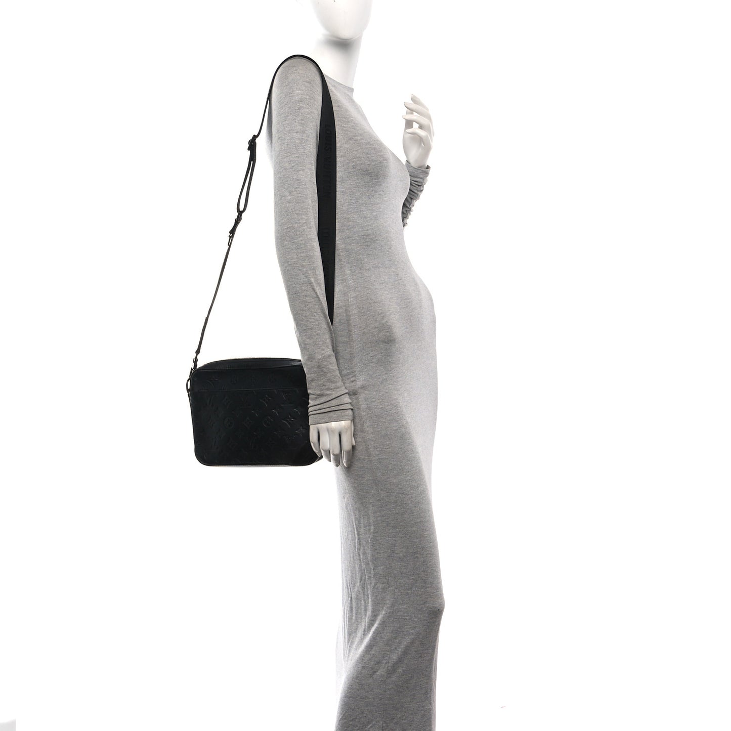 Calfskin Monogram Shadow Duo Messenger Black