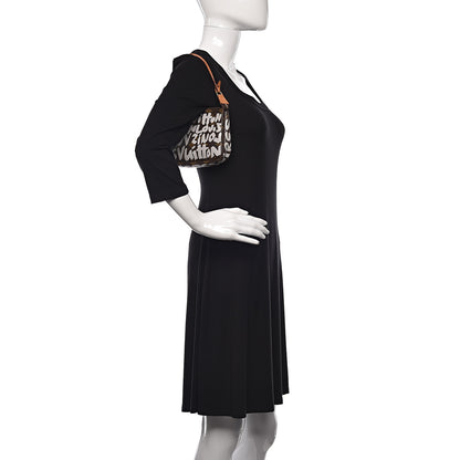 Louis Vuitton Monogram Graffiti Pochette Accessories Silver 2 of 11