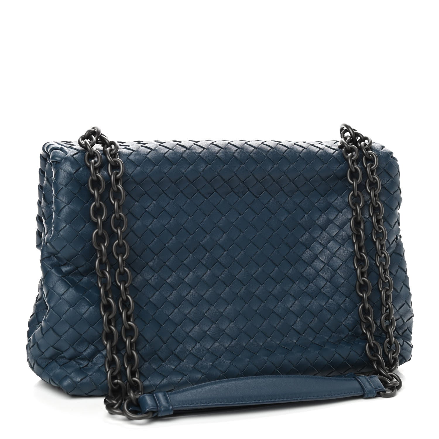 Bottega Veneta Nappa Intrecciato Large Olimpia Bag Denim 2 of 8
