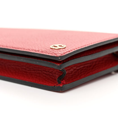 Gucci Dollar Calfskin Medium Betty Chain Wallet Red 10 of 14