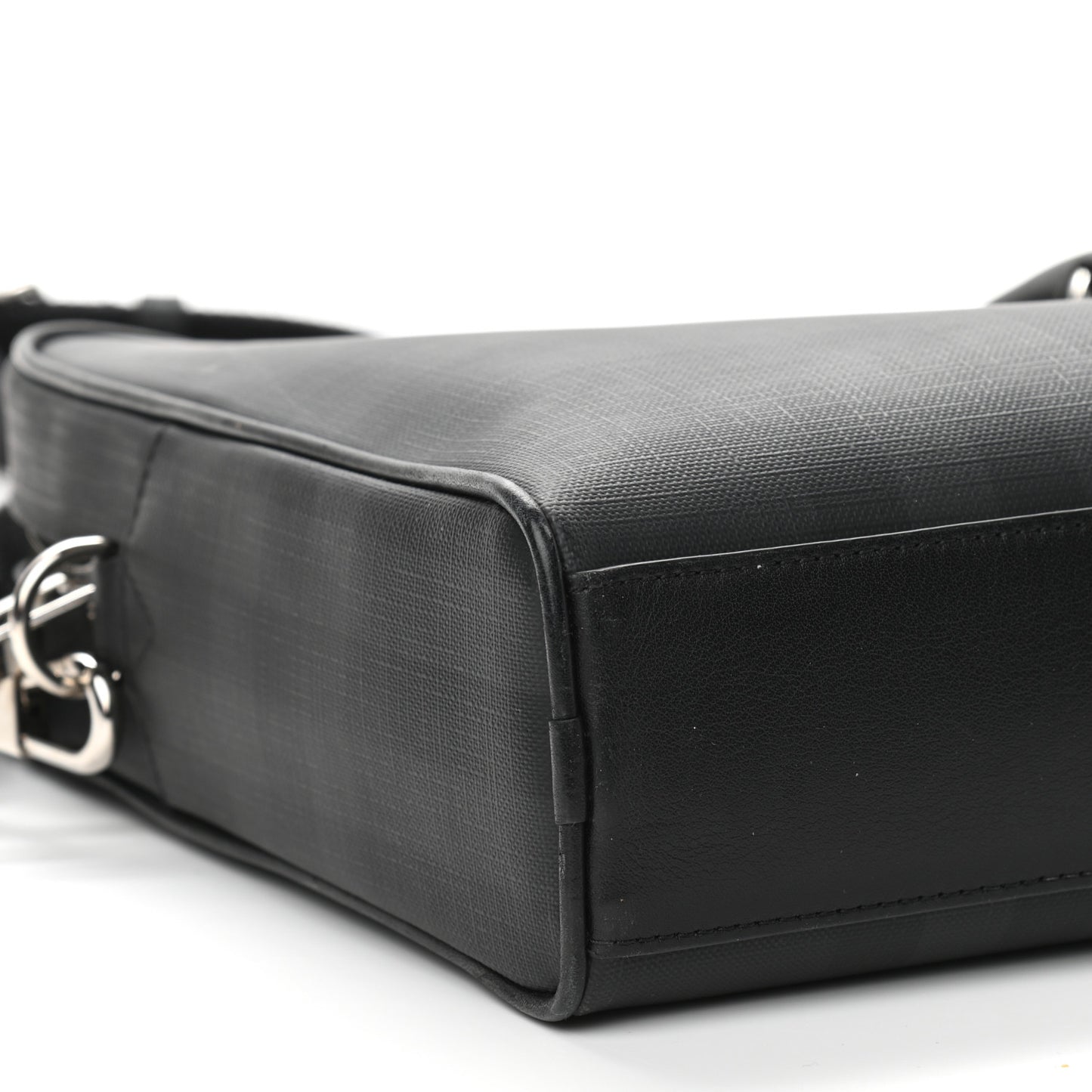 London Check Ainsworth Briefcase Dark Charcoal