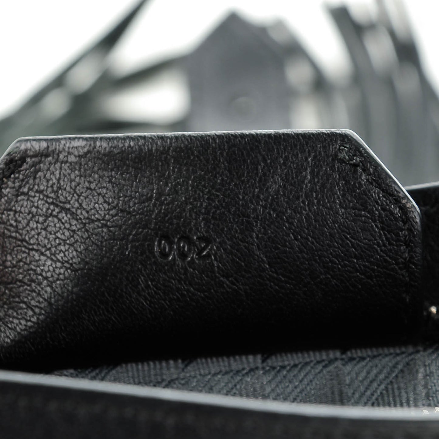 Lambskin Fringed PS1 Crossbody Pouch Black
