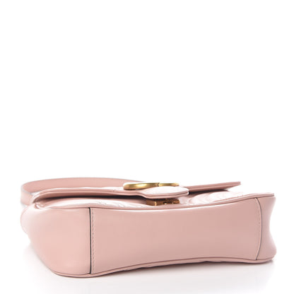 Gucci Calfskin Matelasse Mini GG Marmont Shoulder Bag Perfect Pink 4 of 11