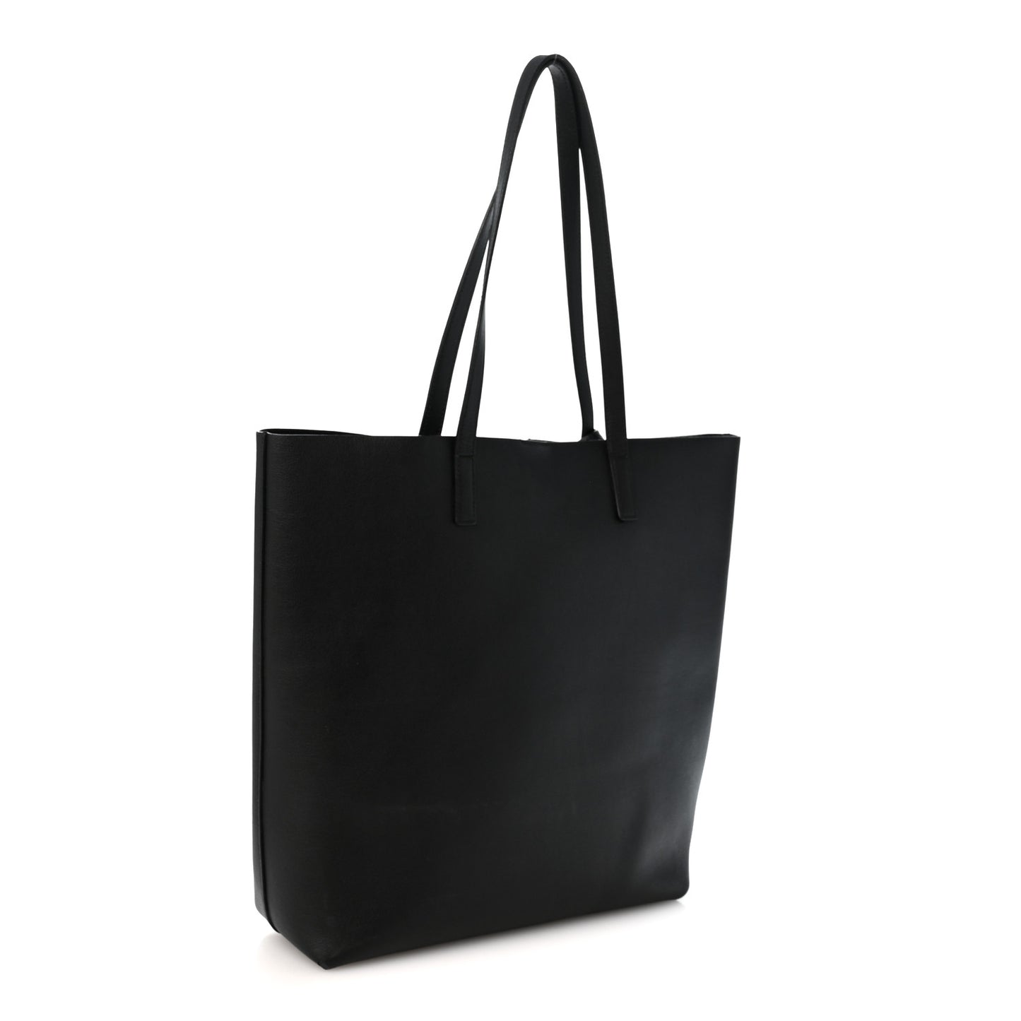 Calfskin North-South Shopping Tote Black