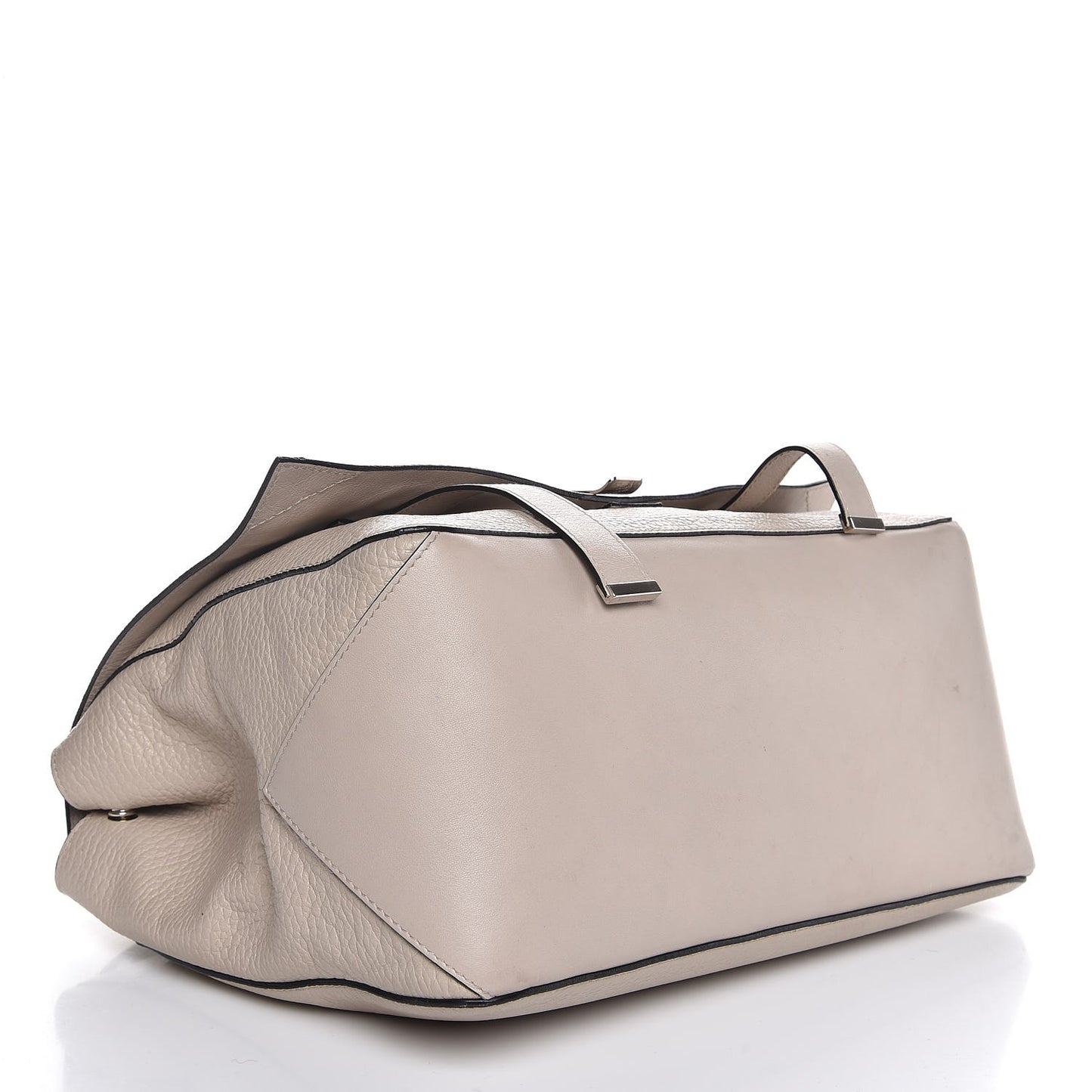 Pebbled Calfskin Large PS Courier Beige