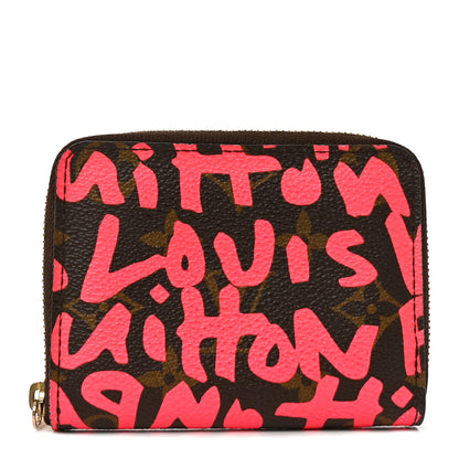 Louis Vuitton Monogram Graffiti Zippy Coin Purse Fuchsia 1 of 7