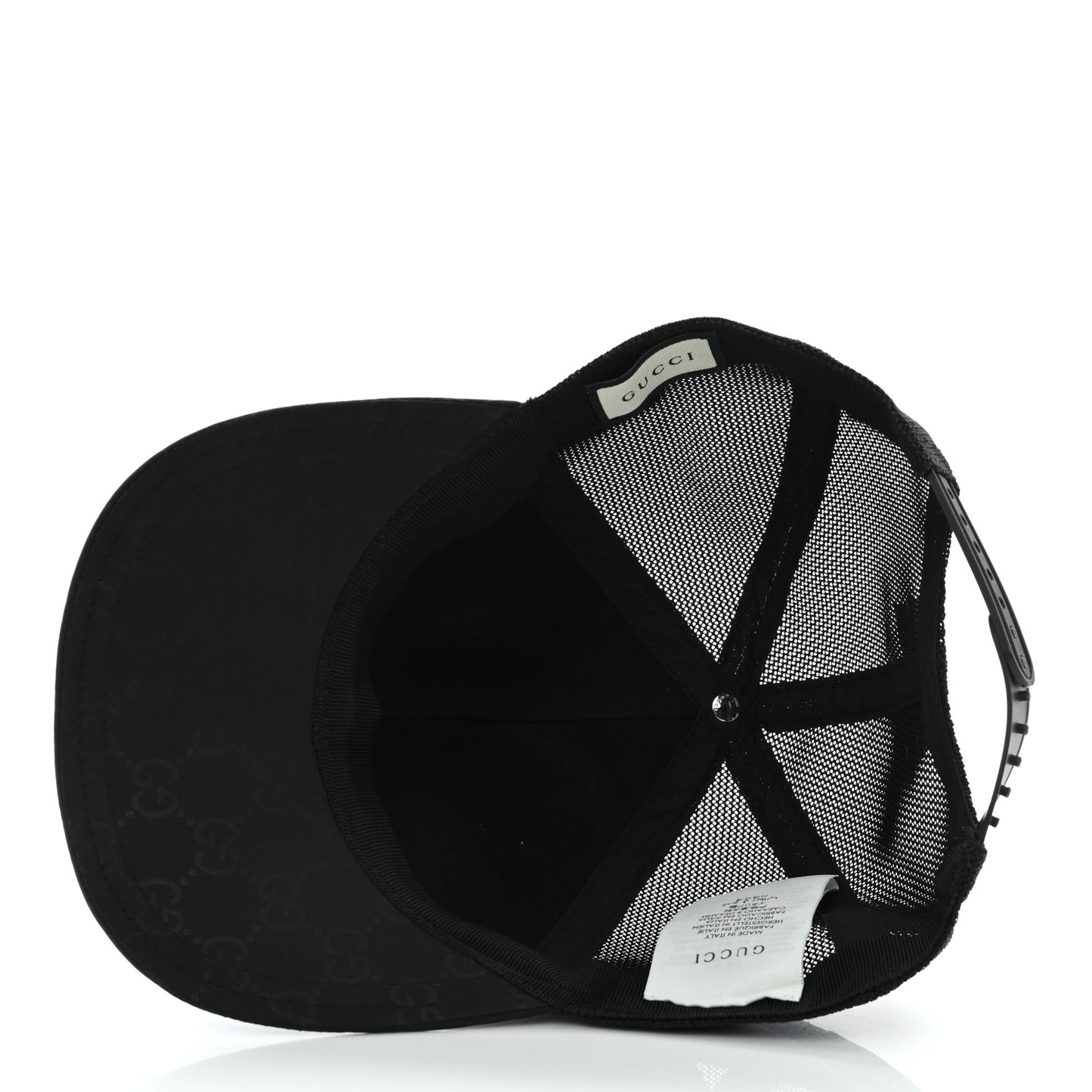 Monogram Baseball Hat M Black