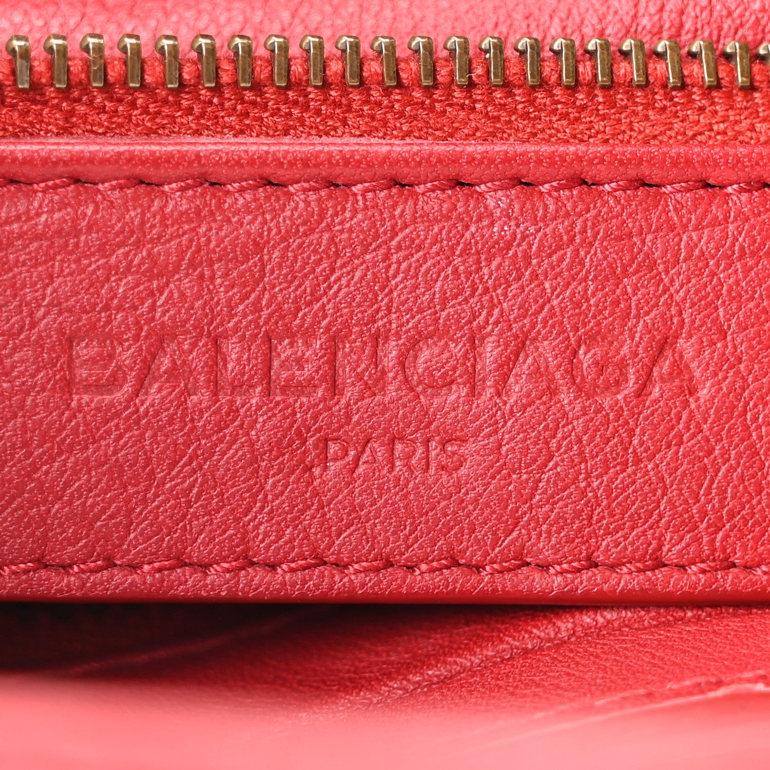 Balenciaga Veau Soyeux Perforated Blackout Hardware S City Rouge Groseille 7 of 11