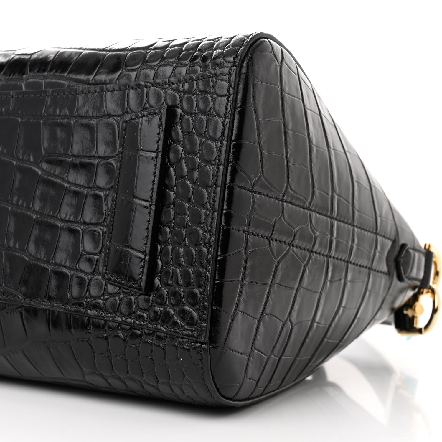 Givenchy Calfskin Crocodile Embossed Small Antigona Black 10 of 10