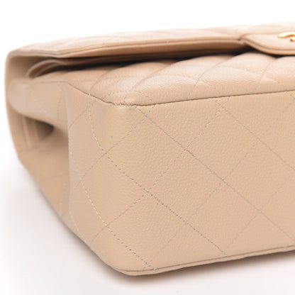 Chanel Caviar Quilted Jumbo Double Flap Beige Clair 8 of 12