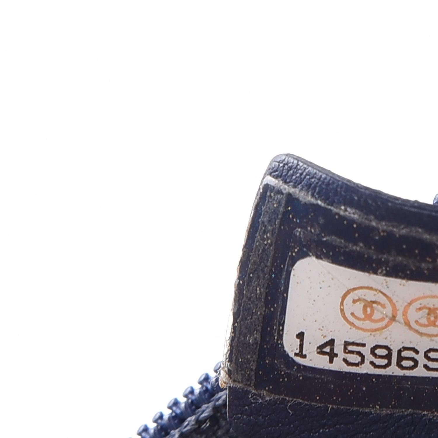 Chanel Caviar Half Moon Wallet On Chain WOC Navy 8 of 8