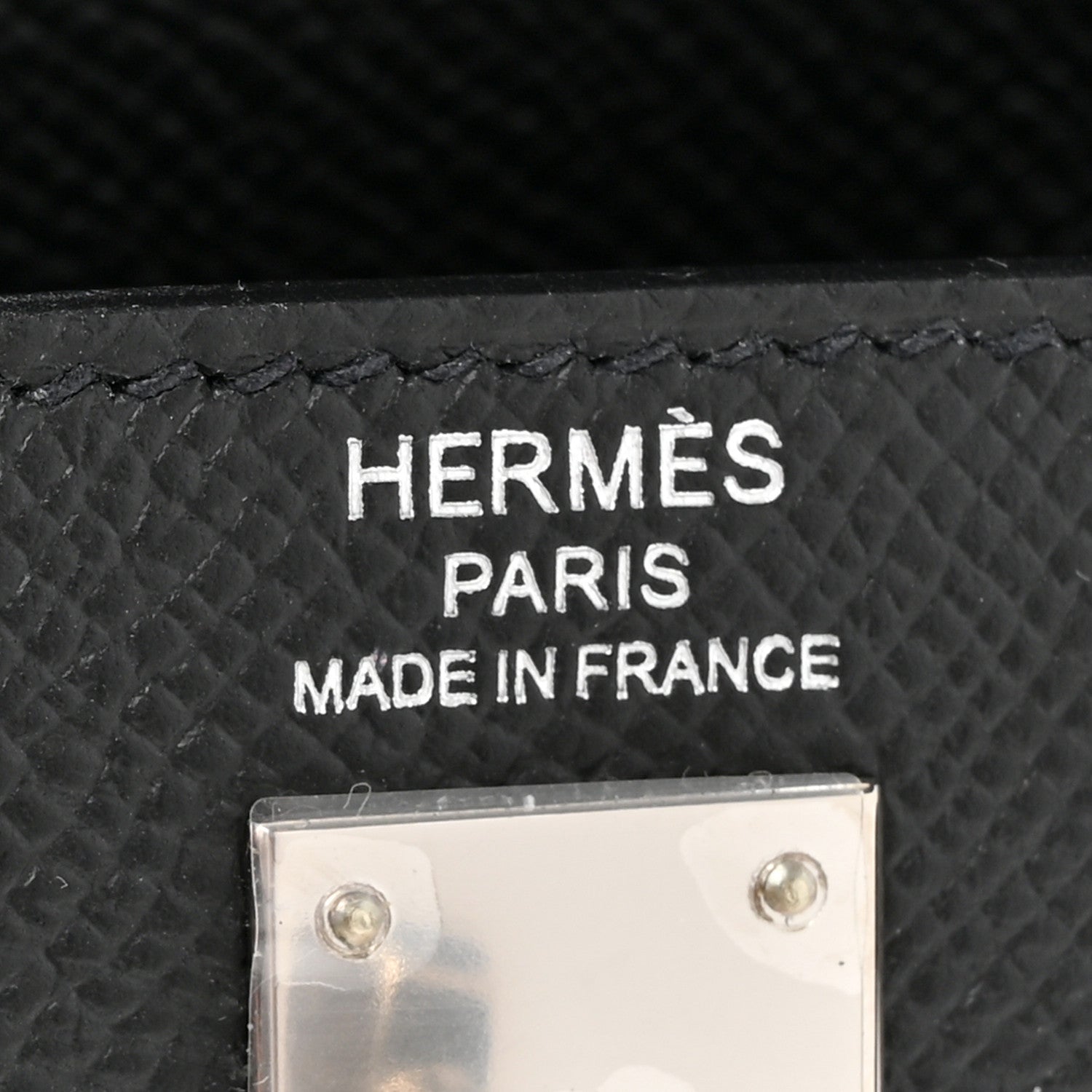 Hermes Epsom Kelly Sellier 25 Black 6 of 10