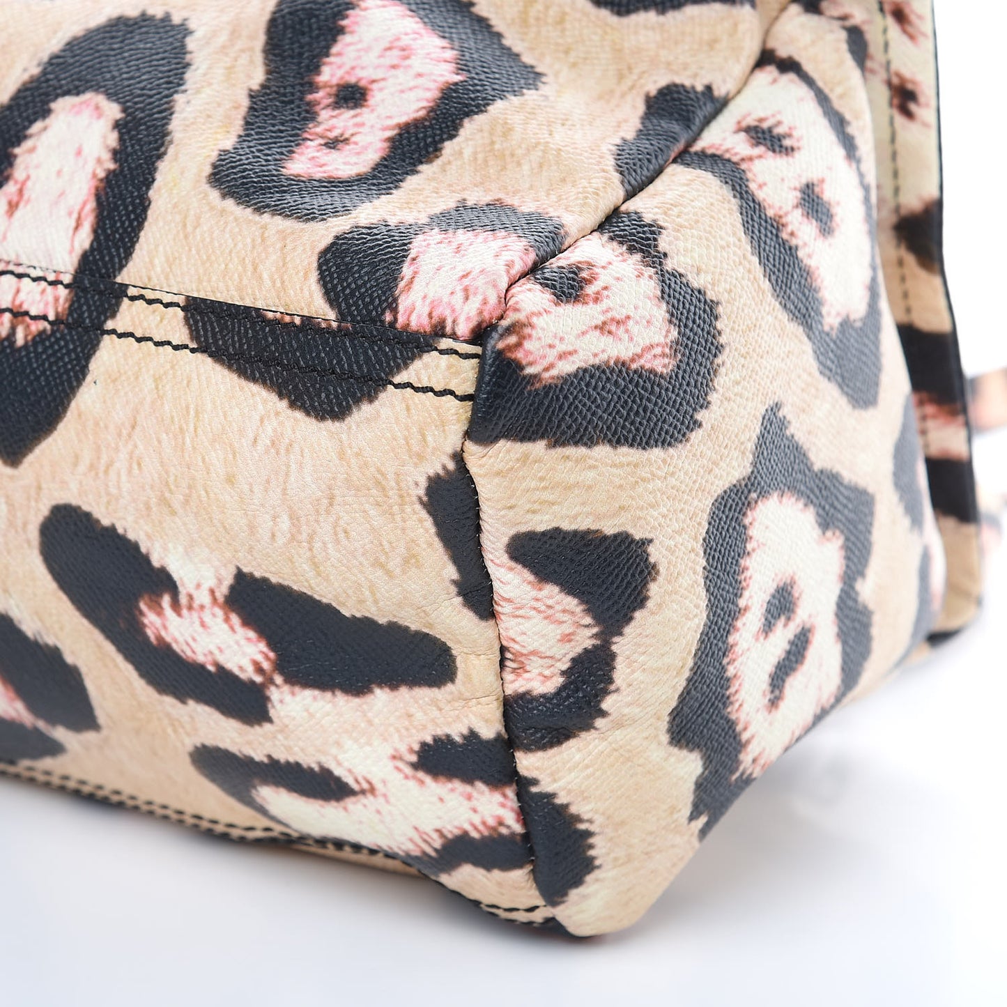 Calfskin Jaguar Print Small Pandora Multicolor