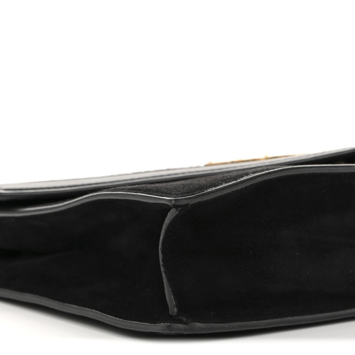 Suede Calfskin Monogram Le Sept Chain Bag Black