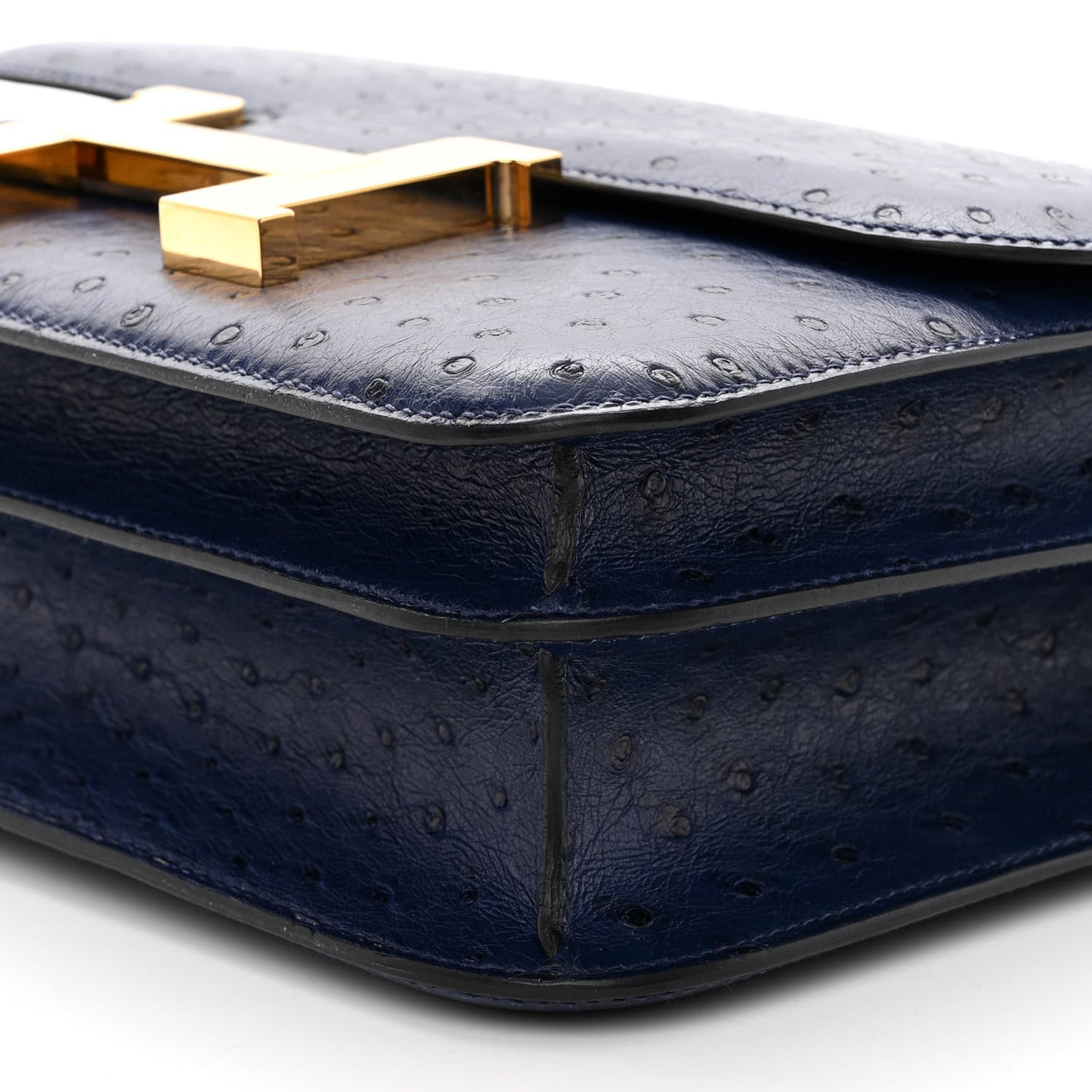 Ostrich Constance 24 Bleu De Malte