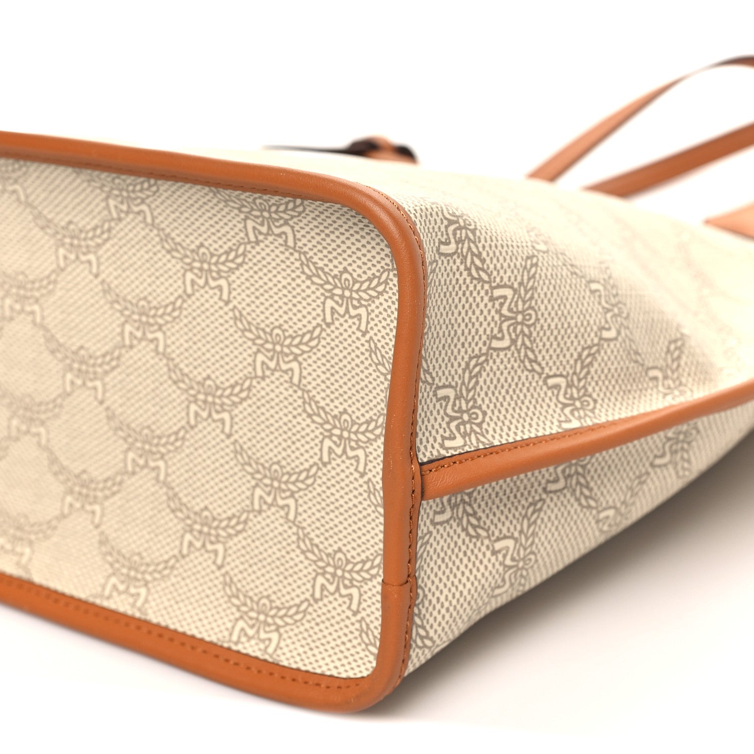 MCM Lauretos Nappa Mini Himmel Shopper Tote Oatmeal 9 of 9