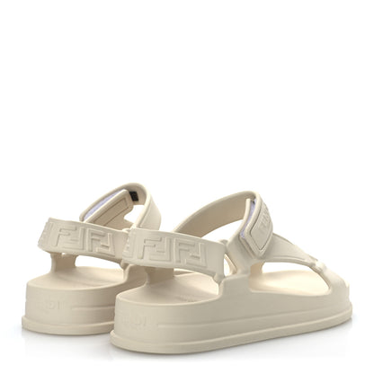 Fendi Rubber FF Sporty Hiker 25mm Sandals 37 Chalk 5 of 12