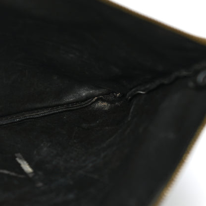 Celine Smooth Lambskin Bi-Color Solo Clutch Pouch Army Green 25 of 32