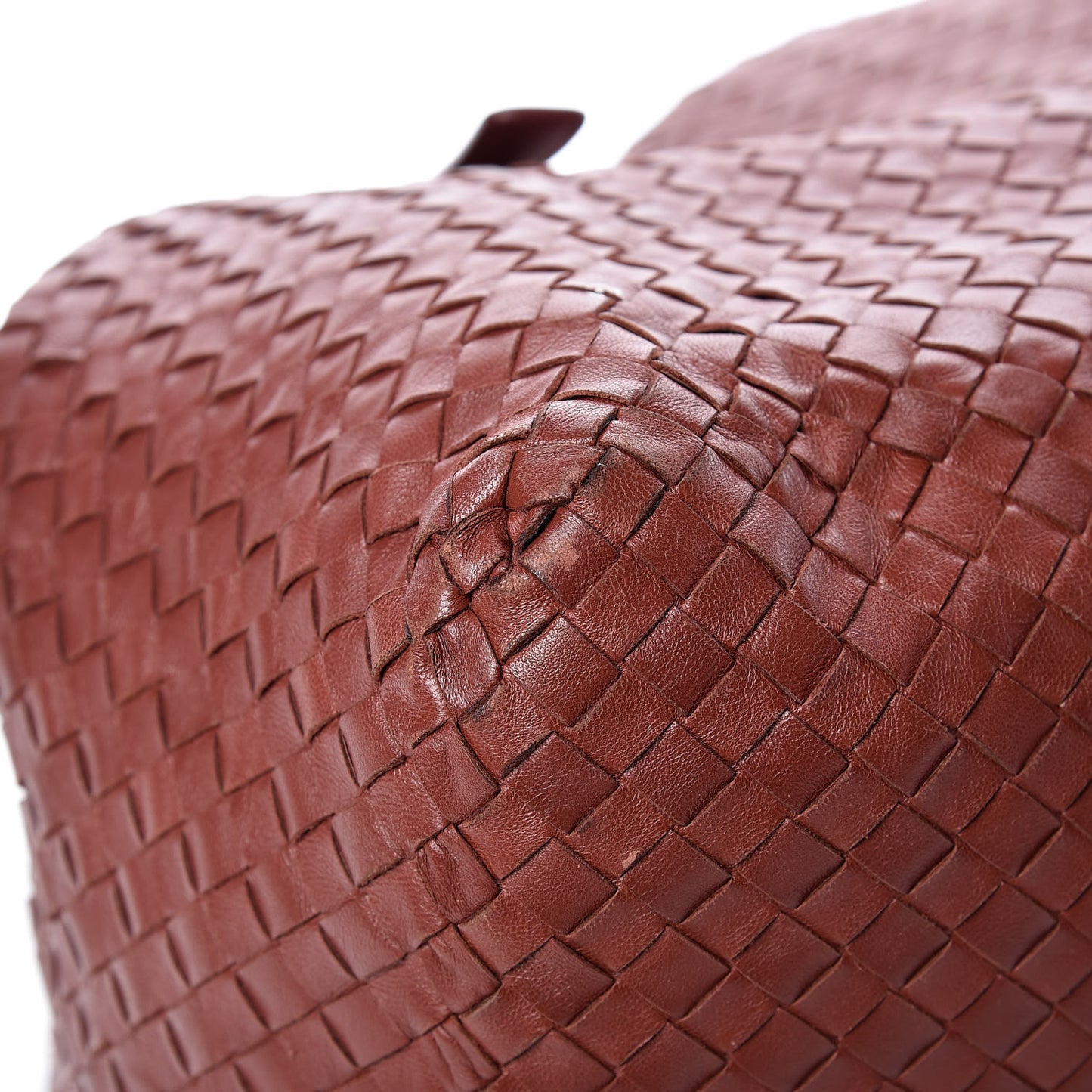 Nappa Intrecciato Large Seamless Tote Canyon