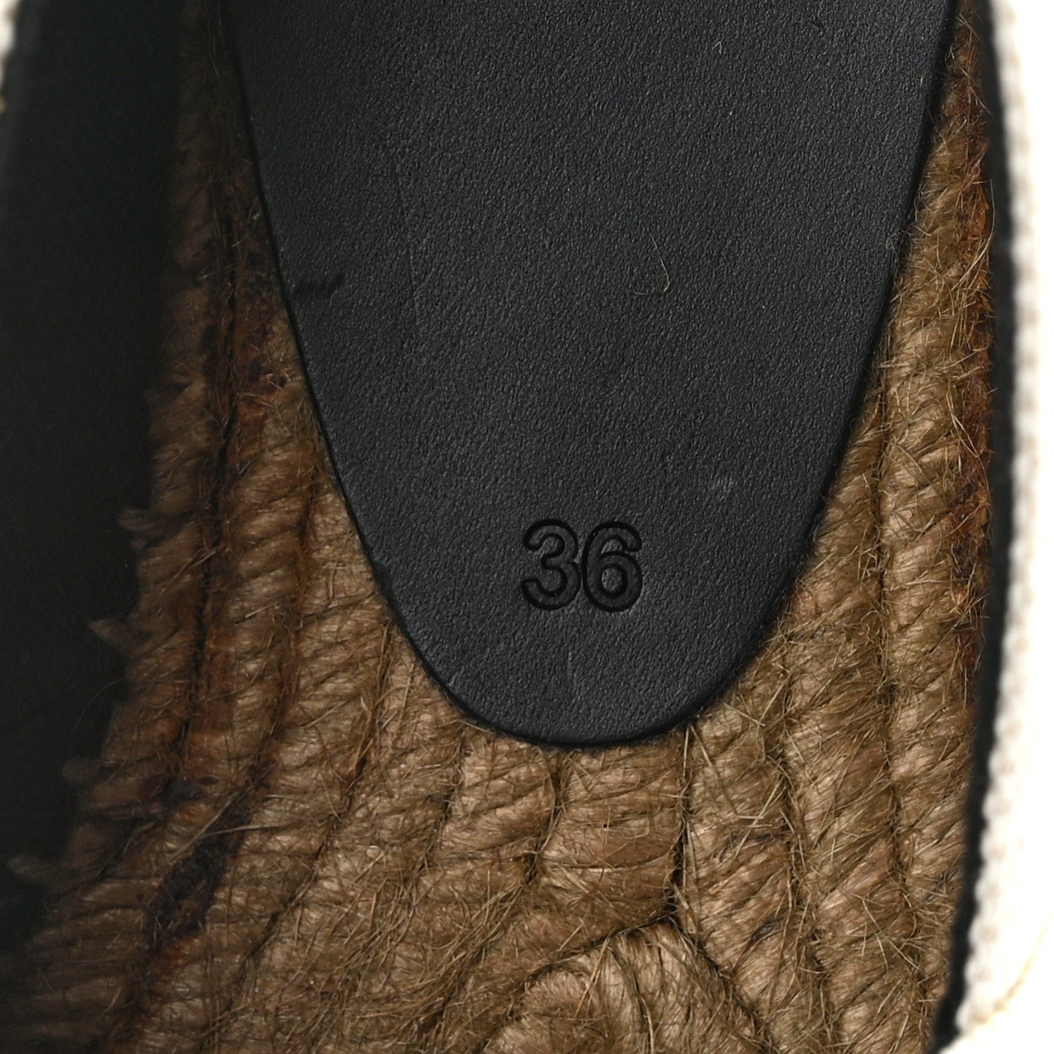 Saint Laurent Canvas Nappa Elba Light Logo Embroidered Espadrilles 36 Ecru 9 of 12
