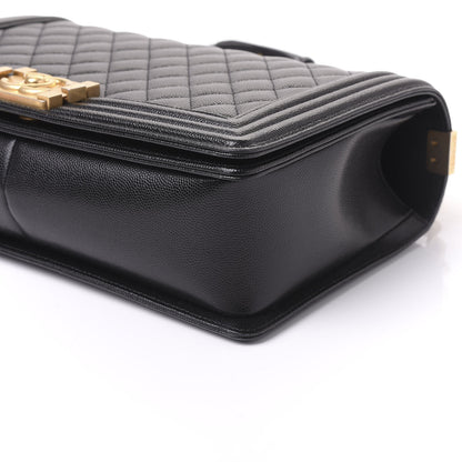 Chanel Caviar Quilted New Medium Boy Flap Black 9 of 10