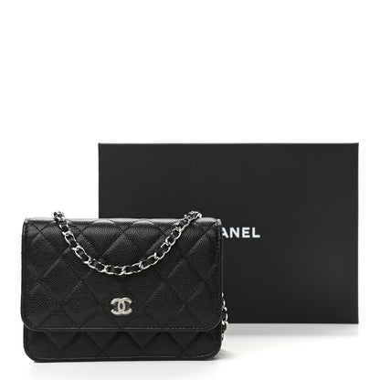 Chanel Caviar Quilted Mini Wallet On Chain WOC Black 12 of 12
