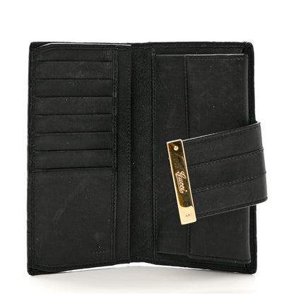 Gucci Guccissima Ladies Web Long Wallet Black 6 of 8