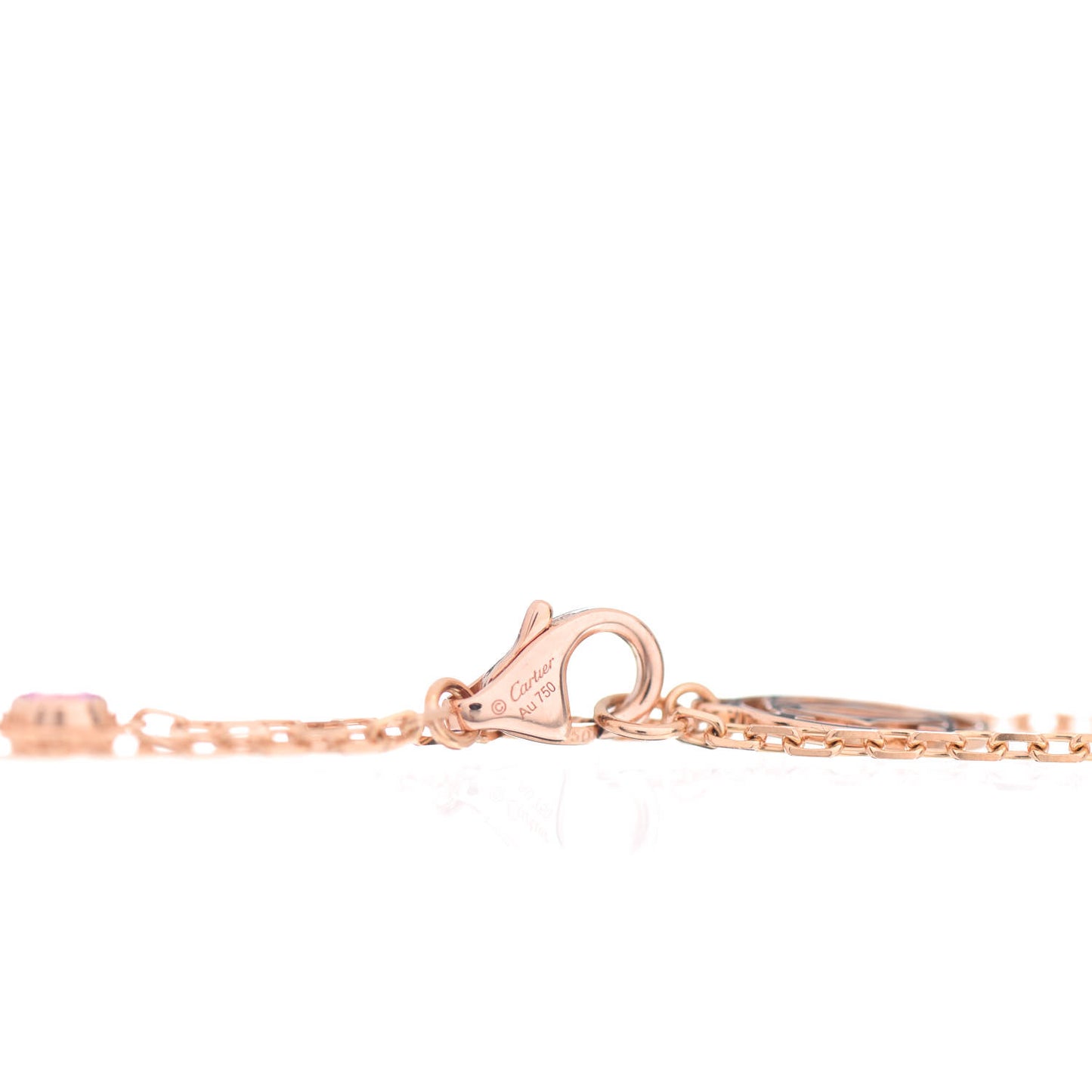 18K Pink Gold Pink Sapphire D'Amour Bracelet