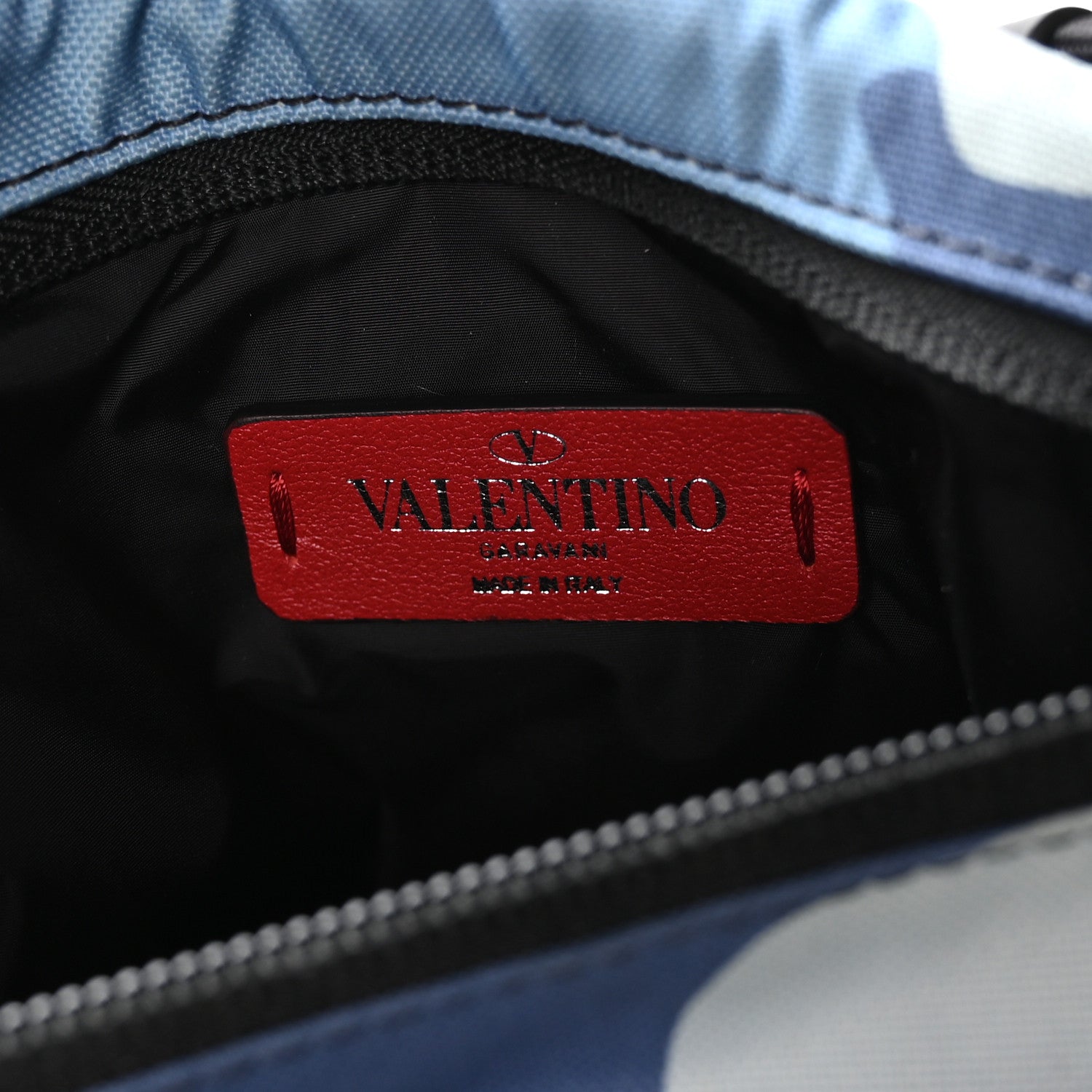 Valentino Garavani Nylon Camouflage Backpack Blue 5 of 8