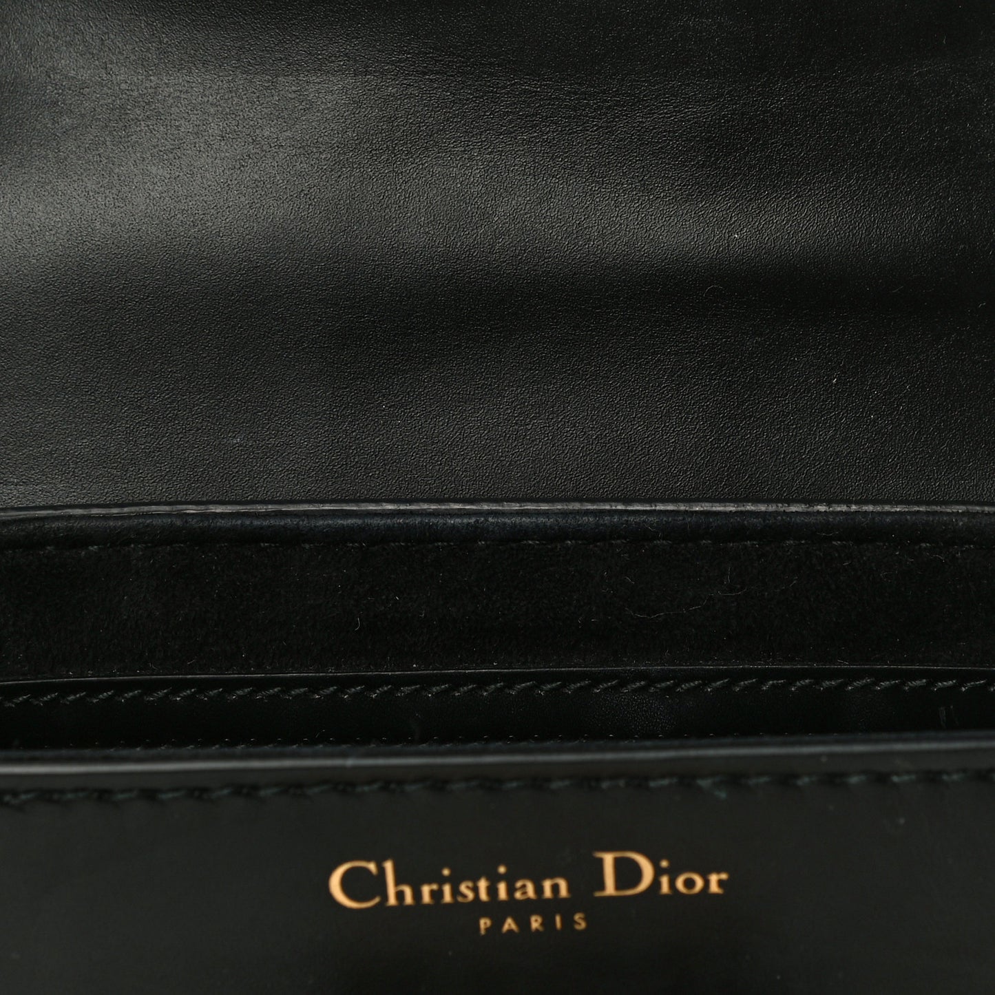 Calfskin Mini D Fence Saddle Bag Black