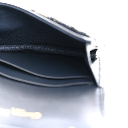 Christian Dior Oblique Saddle Card Holder Blue 5 of 8