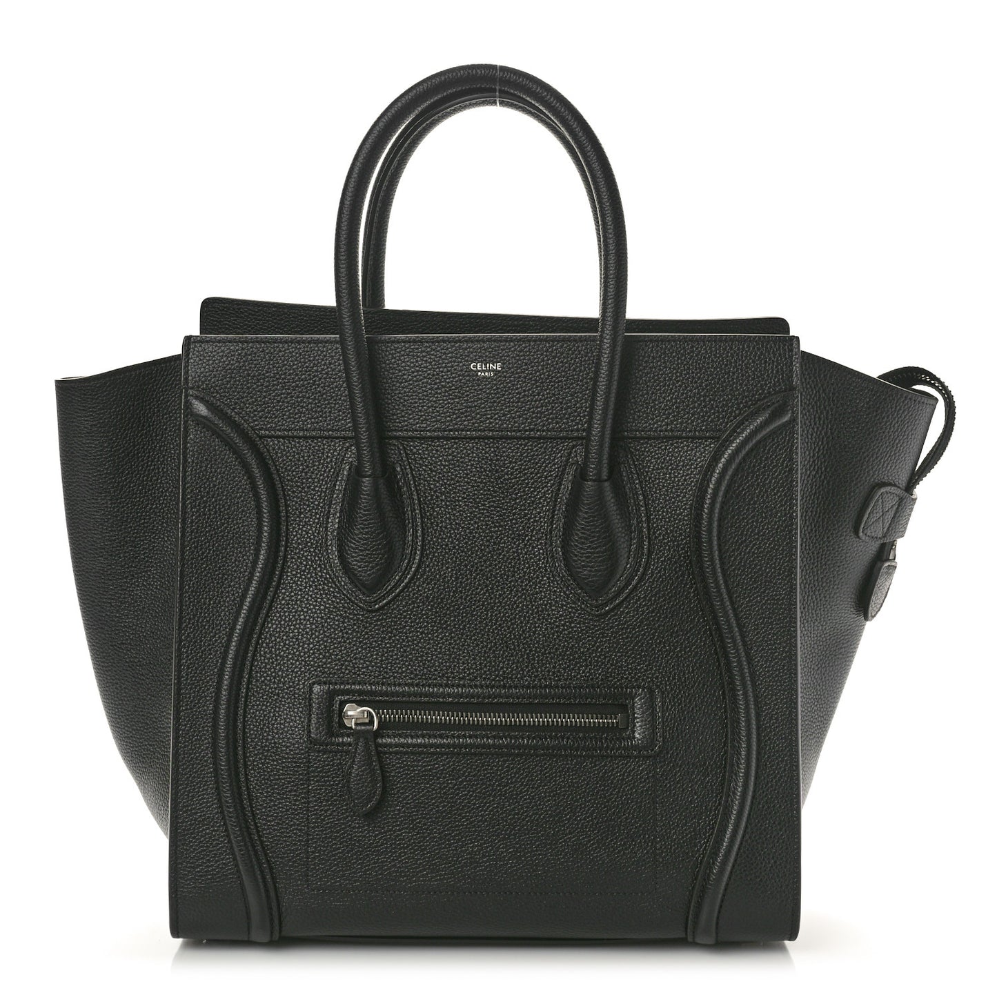 Smooth Calfskin Medium Phantom Luggage Black