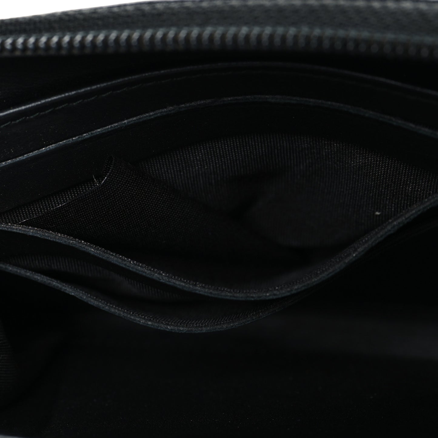 Caviar Quilted Boy Long Zip Around Wallet Black
