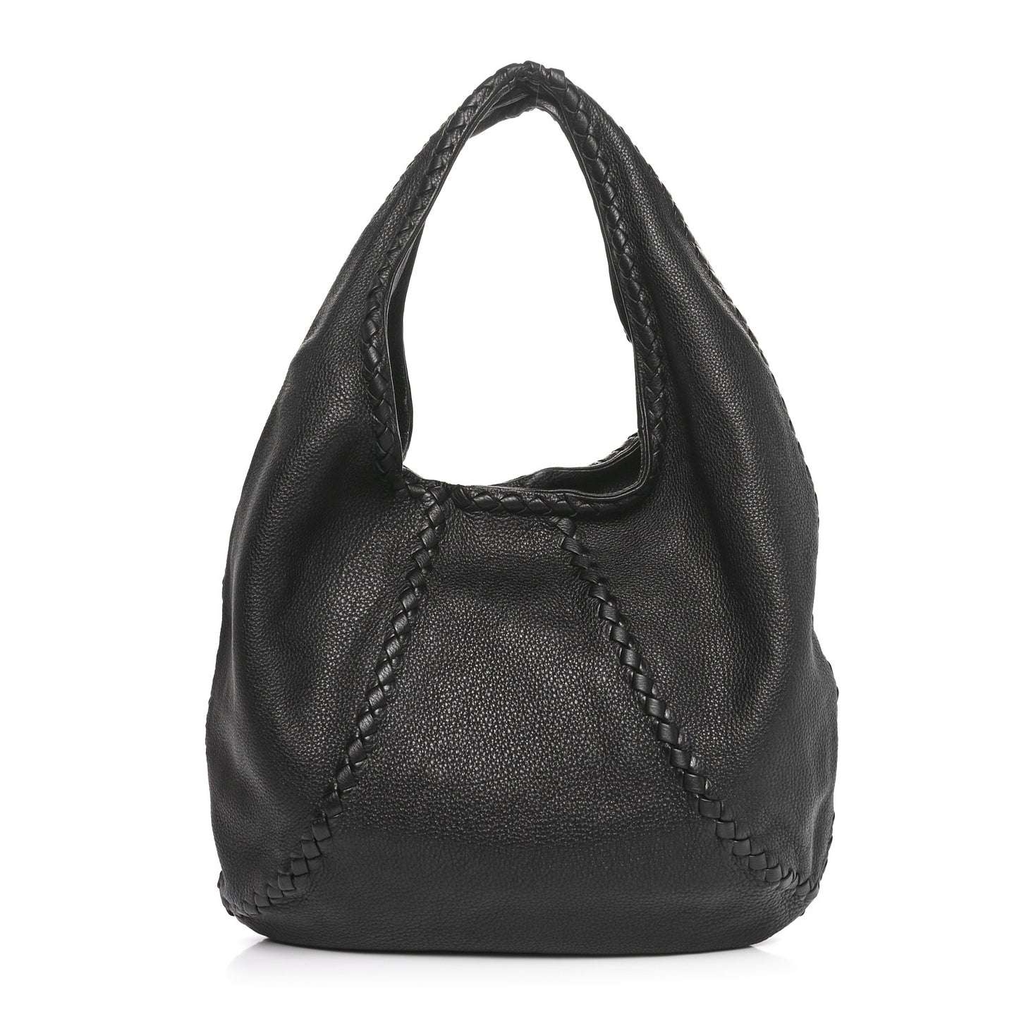 Cervo Deerskin Large Hobo Black