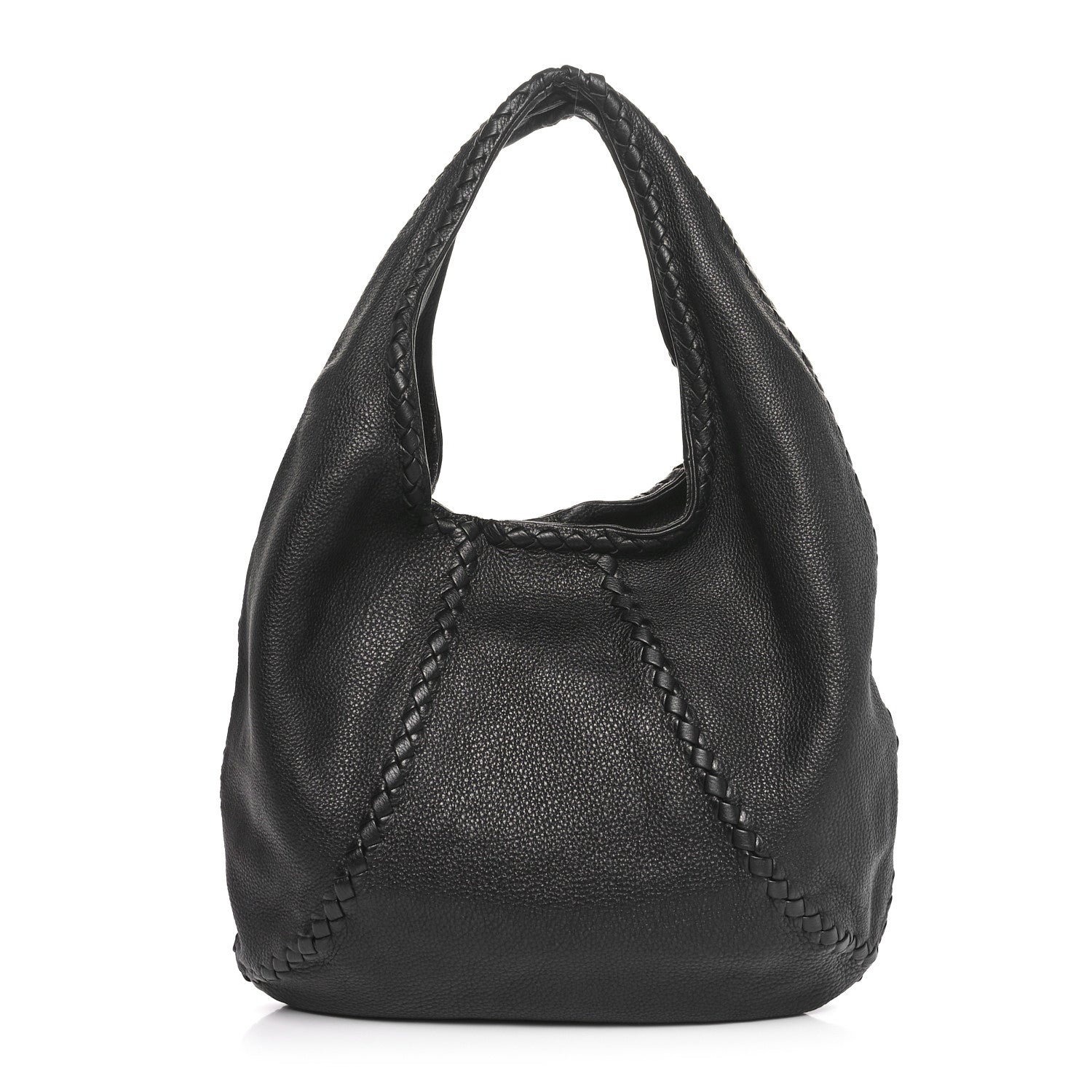 Bottega Veneta Cervo Deerskin Large Hobo Black 1 of 10